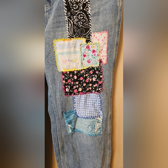 Lucky Brand Est.1990.Patched Jeans 12/31 Long,High-Rise90'   V-GRK - Picture 5 of 16